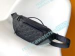 Copy L---V Monogram Black Rush Bumbag For Men M47058